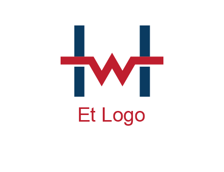 letter w inside letter h logo