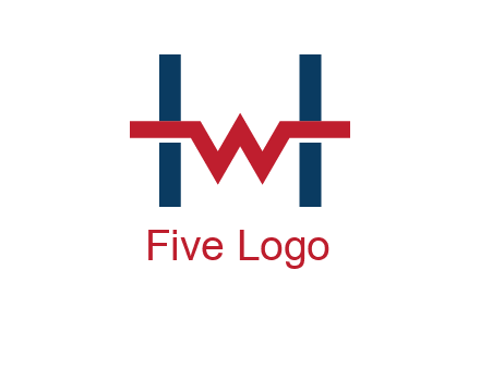 letter w inside letter h logo