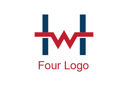 letter w inside letter h logo