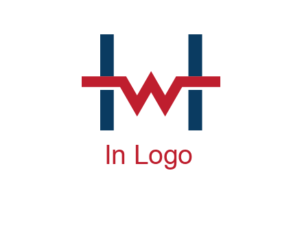 letter w inside letter h logo