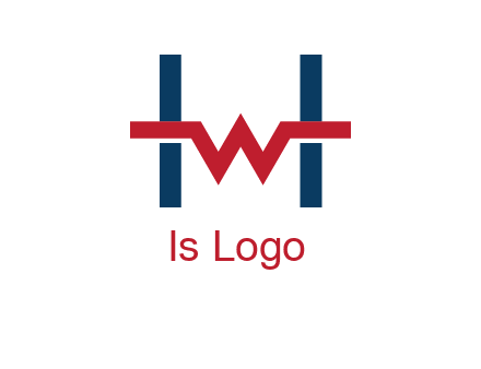 letter w inside letter h logo