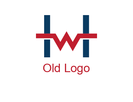 letter w inside letter h logo