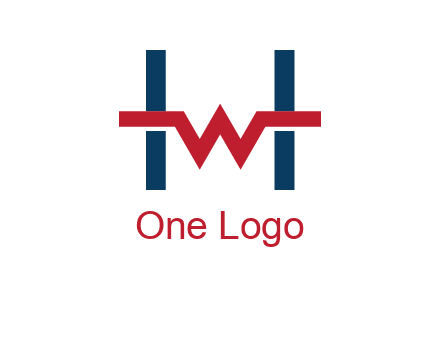 letter w inside letter h logo