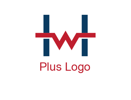 letter w inside letter h logo