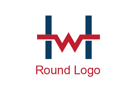 letter w inside letter h logo