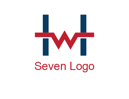 letter w inside letter h logo