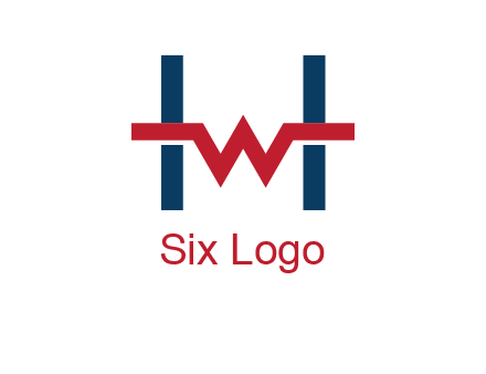 letter w inside letter h logo