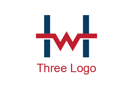 letter w inside letter h logo