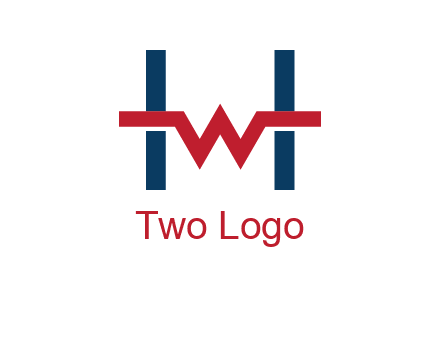 letter w inside letter h logo
