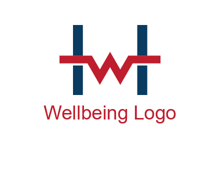 letter w inside letter h logo