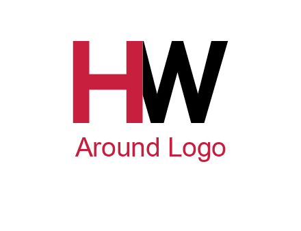 letter H overlapping letter W