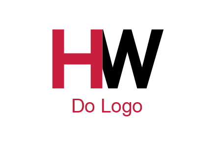 letter H overlapping letter W