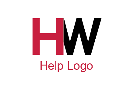letter H overlapping letter W
