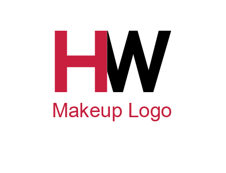 letter H overlapping letter W