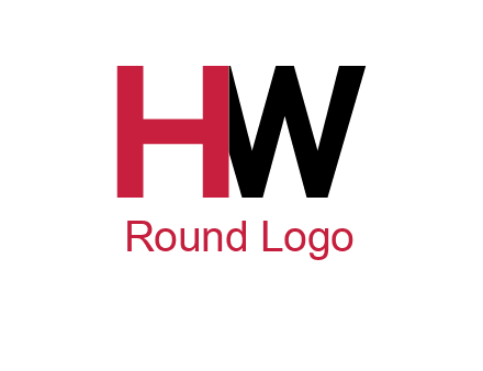 letter H overlapping letter W