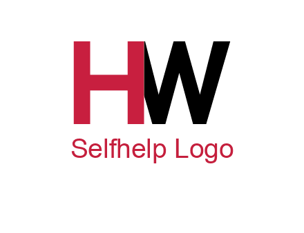 letter H overlapping letter W