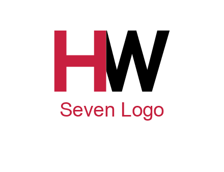 letter H overlapping letter W