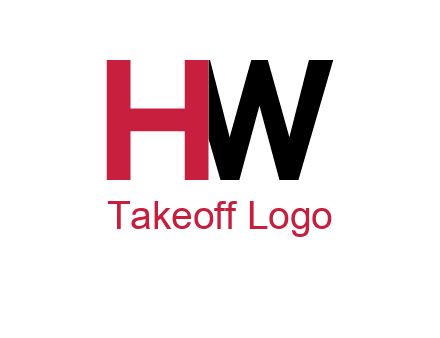 letter H overlapping letter W