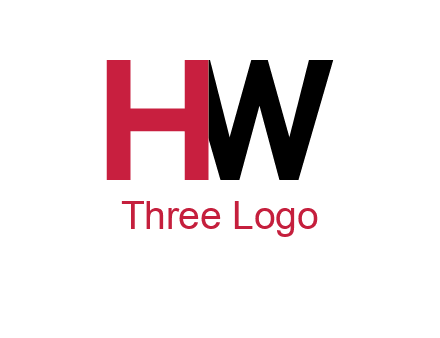 letter H overlapping letter W