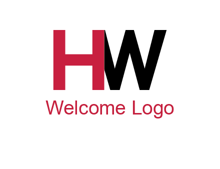 letter H overlapping letter W