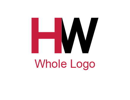 letter H overlapping letter W