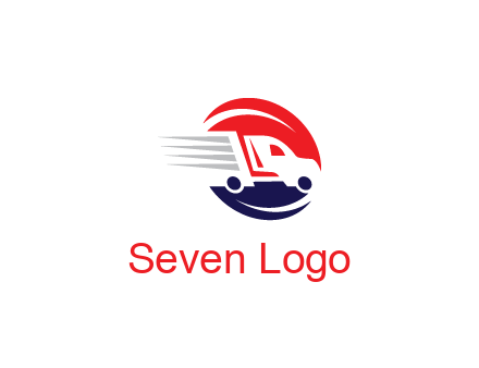 negative spacing truck with swooshes in circle