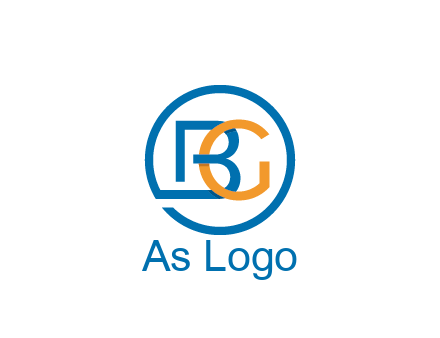 letter B joined with circle and letter G