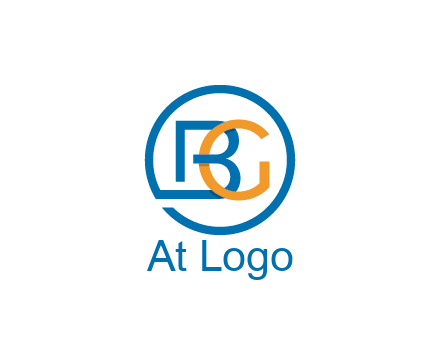 letter B joined with circle and letter G