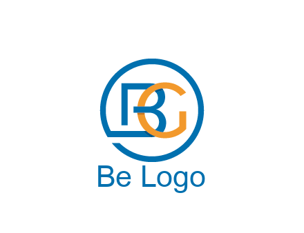 letter B joined with circle and letter G