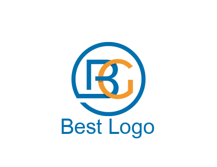 letter B joined with circle and letter G