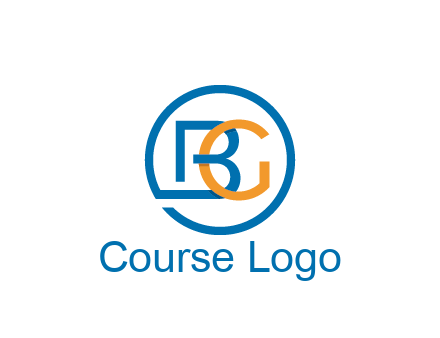 letter B joined with circle and letter G