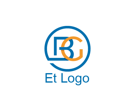 letter B joined with circle and letter G