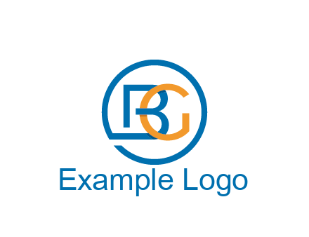 letter B joined with circle and letter G