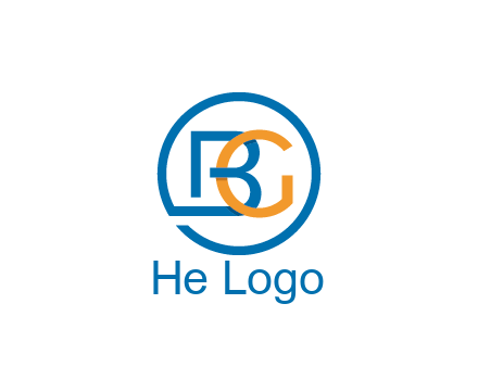 letter B joined with circle and letter G