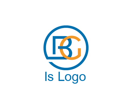 letter B joined with circle and letter G