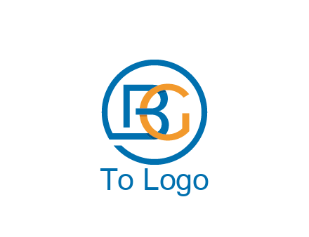 letter B joined with circle and letter G
