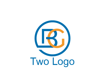 letter B joined with circle and letter G