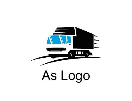 abstract truck with speedy lines