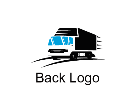 abstract truck with speedy lines