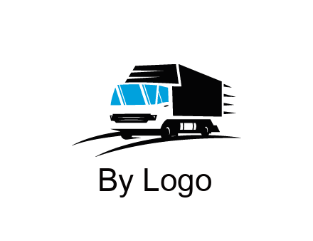 abstract truck with speedy lines