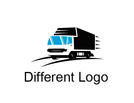 abstract truck with speedy lines