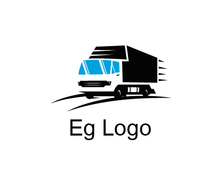 abstract truck with speedy lines