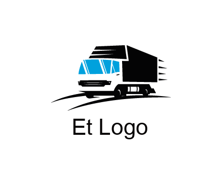 abstract truck with speedy lines