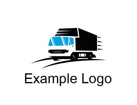 abstract truck with speedy lines