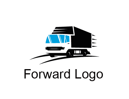 abstract truck with speedy lines