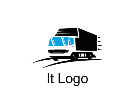 abstract truck with speedy lines