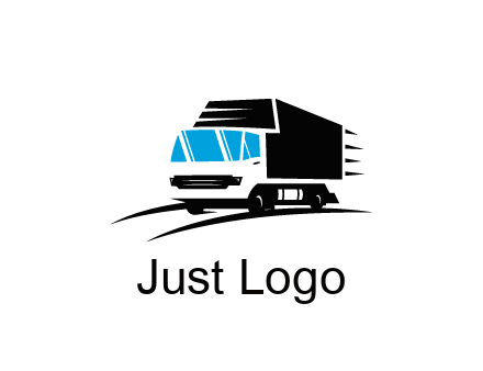 abstract truck with speedy lines