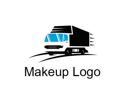 abstract truck with speedy lines