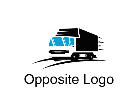 abstract truck with speedy lines