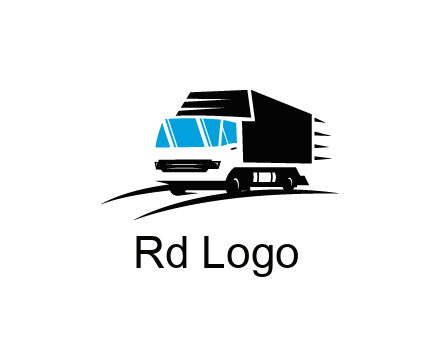 abstract truck with speedy lines